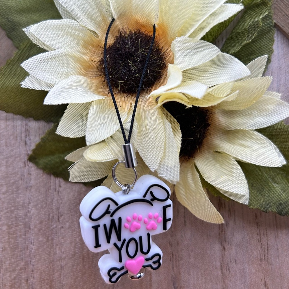 I WOOF YOU Phone Charm